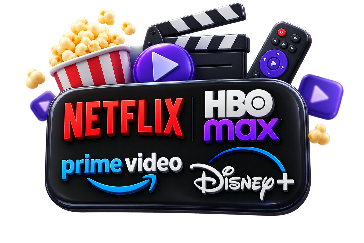 Plataformas de streaming — Netflix, Disney+, HBO Max y Prime Video